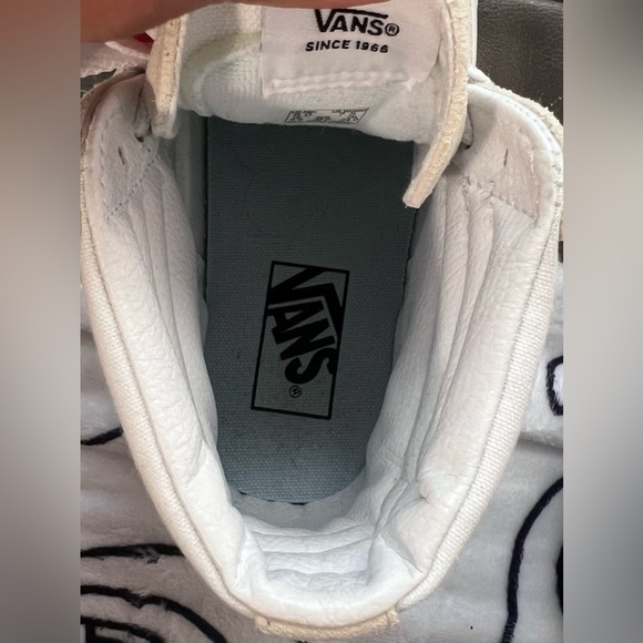 NWOB Vans SK8-Hi High-Top Sneakers 'White Blue' VN0A32QG9LY - Picture 11 of 13